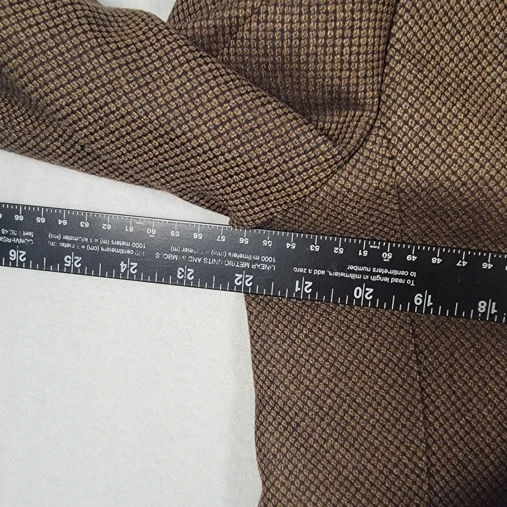 Ermenegildo Zegna 15 Milmil 15 Sport Coat Mens Brown Weave Wool Blazer Swiss